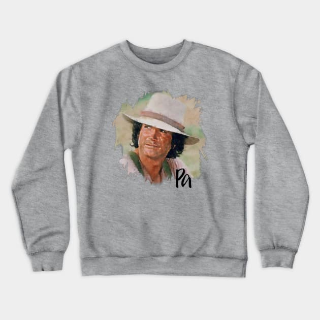 Pa Ingalls Little House on the Prairie Crewneck Sweatshirt by Neicey